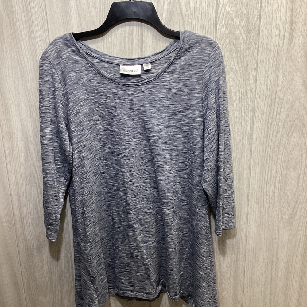 AVENUE Women's (Size 14/16) Round Neck 3/4 Sleeve 100% Cotton T-Shirt‎